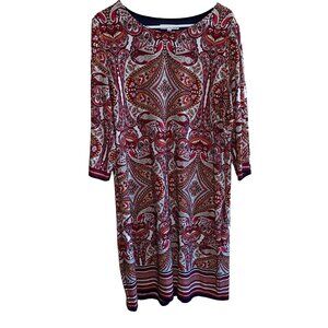 Bohemian Paisley Print Dress - Studio One New York XL